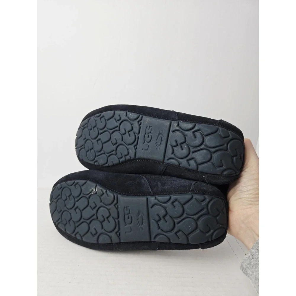 Men's UGG‎ Ascot Moccasin Slippers Size 10 Suede Slip On Shoes dark blue